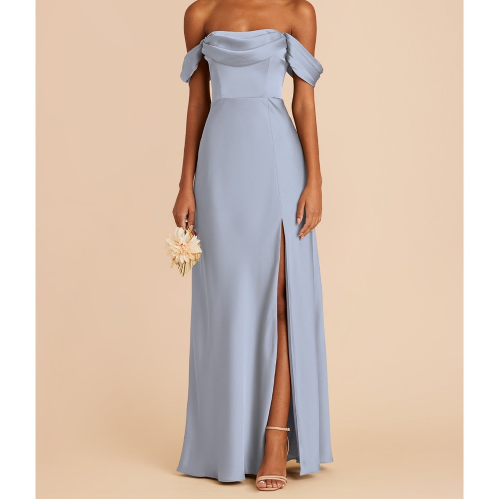 Birdy Grey matte satin dusty blue